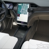 Двухслойные коврики EVA на Tesla Model X 6 мест 3 ряда (2015->) 